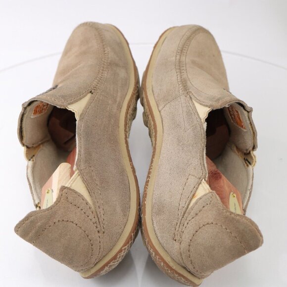 Cushe Mens Surf Slipper Shoe Size 9 Tan Leather Slip On Sneaker Minimalist - Picture 9 of 12